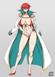 Rule 34 | 1girl, breasts, code geass, donson, large breasts, red hair, short hair
