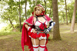 Rule 34 | 1girl, asian, blonde hair, blue eyes, breasts, brooch, chouzuki maryou, cleavage, cosplay, hip focus, jewelry, large breasts, photo (medium), plump, queen&#039;s blade, queen&#039;s blade grimoire, solo, thick thighs, thighs, wide hips, zara (queen&#039;s blade), zara (queen&#039;s blade) (cosplay)