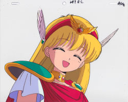 Rule 34 | 1990s (style), akazukin chacha, blonde hair, closed eyes, head, magical princess, open mouth