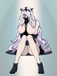 Rule 34 | 1girl, bdsm, bondage, bound, camilla (fire emblem), fire emblem, fire emblem fates, harness, head harness, highres, intelligent systems, maple6029, nintendo, solo, tagme