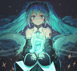 Rule 34 | 1girl, arm tattoo, bad id, bad pixiv id, bare shoulders, black skirt, black sleeves, blue eyes, blue hair, blue nails, blush, closed mouth, collarbone, collared shirt, detached sleeves, eyebrows hidden by hair, floating hair, hair between eyes, hatsune miku, headphones, headset, highres, long hair, long sleeves, looking at viewer, microphone, mihoranran, miniskirt, nail polish, number tattoo, pleated skirt, shirt, skirt, sleeveless, sleeveless shirt, smile, solo, tattoo, twintails, very long hair, vocaloid, white shirt, wing collar
