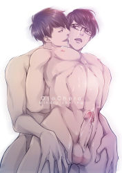 Rule 34 | 10s, 2boys, abs, anal, artist name, artist request, blush, brothers, cum, erection, glasses, incest, licking, male focus, male penetrated, matsuno ichimatsu, matsuno karamatsu, multiple boys, muscular, naughty face, nude, osomatsu-kun, osomatsu-san, osomatsu (series), penis, restrained, sex, siblings, testicles, text focus, tongue, yaoi
