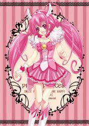 Rule 34 | 10s, 1girl, antenna hair, azutomo (princess), bike shorts, bike shorts under skirt, boots, bow, bowtie, brooch, character name, choker, copyright name, cure happy, dress, head wings, hoshizora miyuki, jewelry, knee boots, long hair, magical girl, pink bow, pink bowtie, pink dress, pink eyes, pink hair, pink skirt, pink theme, precure, shorts, shorts under skirt, skirt, smile, smile precure!, solo, tiara, twintails, wings