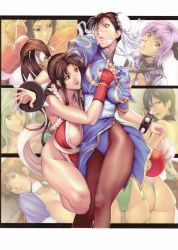Rule 34 | 1990s (style), 6+girls, ada wong, aq interactive, arcana heart, ass, atlus, ayane (doa), grabbing another&#039;s breast, breasts, cammy white, capcom, chun-li, cleavage, dead or alive, deep skin, examu, final fantasy, final fantasy iv, grabbing, green hair, groping, homare (fool&#039;s art), kasumi (doa), mei-fang, multiple girls, resident evil, rydia (ff4), shiranui mai, snk, street fighter, tecmo, the king of fighters, yuri