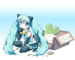 Rule 34 | 1girl, :3, animal ears, animal hands, aqua eyes, aqua hair, bad id, bad pixiv id, bell, boots, box, cat ears, cat girl, cat tail, detached sleeves, elbow gloves, female focus, gloves, hatsune miku, highres, jingle bell, kemonomimi mode, long hair, looking at viewer, necktie, paw gloves, paw pose, pleated skirt, skirt, slit pupils, solo, spring onion, tail, thigh boots, thighhighs, tongue, tongue out, translation request, twintails, usashiro mani, very long hair, vocaloid, wavy hair, zettai ryouiki