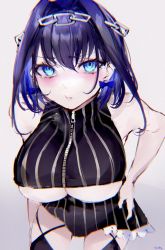 Rule 34 | 1girl, @ @, absurdres, hair intakes, highres, hololive, hololive english, mile (off8mile), ouro kronii, solo, tagme, virtual youtuber
