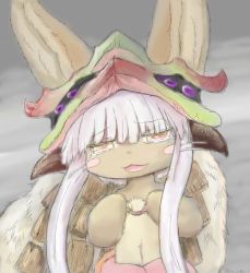 Rule 34 | 10s, artist request, brown eyes, furry, made in abyss, nanachi (made in abyss), open mouth, short hair