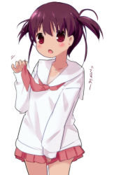 Rule 34 | 1girl, blush, hiyo kotori, saki (manga), school uniform, serafuku, solo, tan, tanline, twintails, usuzumi hatsumi