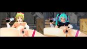 Rule 34 | 2girls, 3d, animated, anus, aqua hair, audible music, clitoris, dildo, female ejaculation, female orgasm, glasses, green hair, hatsune miku, headphones, long hair, microphone, microphone insertion, multiple girls, object insertion, orgasm, pussy, sex toy, sound, tongue, tongue out, twintails, uncensored, vaginal, vaginal object insertion, vibrator, video, vocaloid