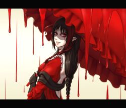 Rule 34 | 1girl, blood, bloodless (bloodstained), bloodstained: ritual of the night, bloodstained (series), breasts, highres, large breasts, long hair, pointy ears
