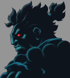 Rule 34 | akuma, akuma (street fighter), capcom, glowing, glowing eyes, official art, red eyes, shade, simple background, street fighter, super street fighter ii turbo hd remix, udon entertainment