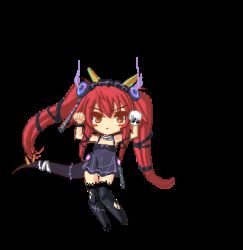 Rule 34 | 1girl, animated, animated gif, blush stickers, caramelldansen, chibi, collar, dancing, dragon tail, gloves, headdress, horns, long hair, lowres, miniskirt, nefarian, onyxia, orange eyes, panties, pantyshot, personification, red hair, single glove, skirt, solo, tail, thighhighs, torn clothes, torn thighhighs, transparent background, twintails, underwear, very long hair, warcraft, world of warcraft, wristband