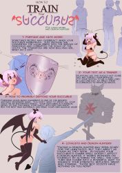Rule 34 | &gt;o&lt;, 1girl, 5boys, ass, bare shoulders, black footwear, boots, breasts, brown eyes, cleavage, collarbone, crying, crying with eyes open, demon girl, demon horns, demon tail, demon wings, english text, hanariel, highres, holding, holding sword, holding weapon, horns, large breasts, multiple boys, navel, original, pink hair, shield, short hair, sitting, demon girl, sword, tail, tan, tears, text focus, thigh boots, thighhighs, wariza, weapon, wings