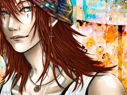 Rule 34 | 1boy, axel, kingdom hearts, male focus, red hair, solo, tagme, tattoo