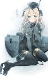 Rule 34 | 10s, 1girl, blonde hair, blue eyes, breasts, gloves, hat, kantai collection, long hair, sino (sionori), small breasts, u-511 (kancolle), uniform