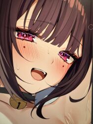 1girl armpits blush cropped highres hizuki_higure honkai:_star_rail honkai_(series) mole mole_under_eye non-web_source sparkle_(honkai:_star_rail) sweat unfinished