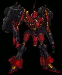 Rule 34 | armored core, armored core: master of arena, from software, lowres, mecha, nineball seraph, no humans, pixel art, robot, solo