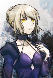 Rule 34 | 1girl, artoria pendragon (fate), blonde hair, breasts, collarbone, fate/grand order, fate/stay night, fate (series), highres, moekuma0519, saber (fate), saber alter, short hair, sketch, small breasts, solo, yellow eyes