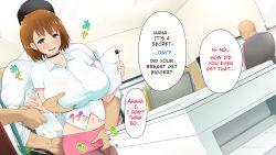 Rule 34 | absurdres, breasts, doragon, highres, huge breasts, office lady, someoka yusura, third-party edit, underwear