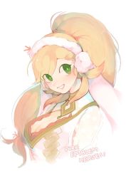 Rule 34 | 1girl, animal ears, bii (chigonez), blonde hair, braid, breasts, fake animal ears, fire emblem, fire emblem heroes, gloves, green eyes, long hair, looking at viewer, multicolored hair, nintendo, playboy bunny, rabbit ears, rabbit tail, sharena (fire emblem), simple background, smile, solo, tail, white background