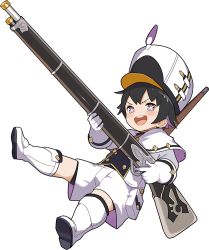 Rule 34 | + +, 1boy, artist request, bike shorts, bike shorts under shorts, black hair, blush, blush stickers, boots, capelet, child, colored inner hair, full body, gloves, gun, hand up, happy, hat, highres, holding, holding gun, holding weapon, jumping, knee boots, long sleeves, looking at viewer, male focus, multicolored hair, non-web source, official art, open mouth, pouch, purple eyes, purple hair, rifle, ru ruto (world flipper), shako cap, shirt, short hair, short shorts, shorts, sidelocks, simple background, smile, solo, spread legs, teeth, transparent background, two-handed, two-tone hair, v-shaped eyebrows, weapon, weapon on back, white capelet, white footwear, white gloves, white hat, white shirt, white shorts, world flipper