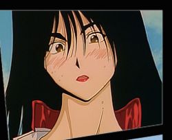 Rule 34 | 1girl, anime screenshot, artist request, black hair, blush, brown eyes, golden boy, lips, looking at viewer, lowres, portrait, screencap, solo, source request, tagme, terayama reiko