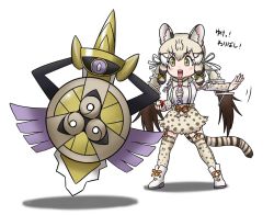 Rule 34 | adansosutega, animal costume, animal ear fluff, animal ears, cat ears, cat girl, cat tail, geoffroy&#039;s cat (kemono friends), kemono friends, kemono friends v project, long hair, tail, twintails, virtual youtuber