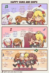 Rule 34 | &gt; &lt;, 3koma, 4girls, admiral hipper (azur lane), anger vein, angry, antenna hair, arms up, azur lane, beamed eighth notes, blonde hair, boots, brown hair, cheek pull, comic, commentary, commentary request, crossover, dancing, eighth note, english commentary, english text, fingerless gloves, girls&#039; frontline, gloves, gun, h&amp;k ump, hair between eyes, hair ornament, hairclip, happy, hat, headgear, heckler &amp; koch, highres, historical name connection, jacket, long hair, mole, mouth pull, multicolored hair, multiple girls, music, musical note, name connection, open mouth, personification, prinz eugen, prinz eugen (azur lane), quarter note, red gloves, red hair, ribbon, scar, scar across eye, scar on face, ship, silver hair, singing, skirt, slapping, smile, spinning, streaked hair, submachine gun, sweatdrop, twintails, two side up, ump45 (girls&#039; frontline), ump9 (girls&#039; frontline), watercraft, weapon, zeldin