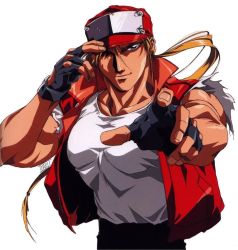Rule 34 | cel, male focus, neo geo, oobari masami, scan, snk, tan, terry bogard, the king of fighters