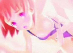 Rule 34 | 3d, animated, animated gif, censored, clothes pull, clothing aside, doggystyle, himukai tsukushi, hybrid animation, lowres, nipples, one-piece swimsuit, one-piece swimsuit pull, penis, pussy, red eyes, red hair, school swimsuit, sex, sex from behind, swimsuit, swimsuit aside, tinkle bell, tinklebell soft, tsukiakari no raspberry, vaginal