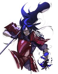 Rule 34 | 1boy, armor, black gloves, black hair, black sclera, colored sclera, crack, cracked skin, dou, fire, gloves, gunbai, hair between eyes, hand fan, highres, holding, holding fan, japanese armor, long hair, lower teeth only, male focus, naruto (series), naruto shippuuden, open mouth, oto1750, red armor, sharingan, simple background, sketch, sleeves rolled up, solo, teeth, uchiha madara, upper body, war fan, white background