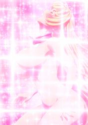 Rule 34 | 10s, 1girl, blonde hair, breasts, censored, censored nipples, closed eyes, collar, elf, female focus, glowing, highres, huge breasts, isekai maou to shoukan shoujo no dorei majutsu, kaneko shizue, long hair, moaning, navel, nude, open mouth, pointy ears, screencap, shera l. greenwood, solo, sparkle, sparkle background, stitched, tears, third-party edit