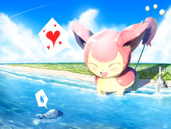 Rule 34 | :d, ^ ^, animal, artist name, beach, blue sky, blush, cat, city, closed eyes, cloud, cloudy sky, commentary, couple, creature, creatures (company), day, english commentary, eye contact, game freak, gen 3 pokemon, heart, hellknight10, interspecies, looking at another, nintendo, no humans, ocean, open mouth, outdoors, oversized animal, partially submerged, pokemon, pokemon (creature), pokephilia, role reversal, shadow, signature, skitty, sky, smile, spoken heart, spoken sweatdrop, sweatdrop, tower, wailord, watermark, waves, web address