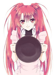 Rule 34 | 1girl, apron, choker, long hair, nanaly fletch, red eyes, red hair, smile, tales of (series), tales of destiny 2, twintails