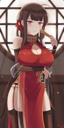Rule 34 | 1girl, absurdres, china dress, chinese clothes, dress, dsr-50 (girls&#039; frontline), dsr-50 (red peony) (girls&#039; frontline), girls&#039; frontline, highres, randgriz96, solo