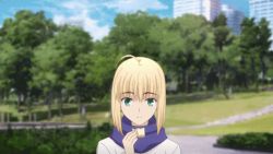 Rule 34 | 1girl, ahoge, animated, animated gif, artoria pendragon (fate), blonde hair, blue eyes, eating, fate/stay night, fate (series), female focus, food, saber (fate), solo
