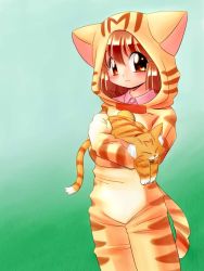 Rule 34 | animal costume, animal ears, cat, cat costume, cat ears, cat tail, original, pajamas, solo, tail, zan