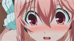 Rule 34 | 10s, animated, animated gif, blush, embarrassed, full-face blush, headphones, lowres, nitroplus, nude, o o, open mouth, pink eyes, pink hair, soniani, super sonico, sweat