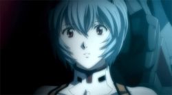 Rule 34 | 00s, animated, animated gif, ayanami rei, blue hair, evangelion: 1.0 you are (not) alone, lowres, neon genesis evangelion, plugsuit, rebuild of evangelion, screencap, smile