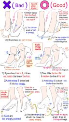 Rule 34 | 1girl, commentary, cropped legs, english commentary, feet only, high heels, highres, how to, multiple views, original, simple background, walking, white background, white footwear, yoshimura takuya