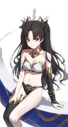 Rule 34 | 1girl, absurdres, black hair, breasts, fate/grand order, fate (series), gnns, highres, ishtar (fate), long hair, looking at viewer, medium breasts, red eyes