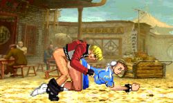 Rule 34 | angry, animated, animated gif, belt, bent over, blonde hair, blue dress, bracelet, brown hair, brown legwear, bun cover, capcom, china dress, chinese clothes, chun-li, clothes pull, doggystyle, double bun, dress, fatal fury, gloves, jacket, jewelry, looking back, lowres, m.u.g.e.n, mugenspriteslover, pants, pants pull, pantyhose, pixel art, puffy sleeves, rape, red jacket, rock howard, sex, sex from behind, snk, spiked bracelet, spikes, street fighter, the king of fighters, torn clothes