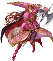 Rule 34 | 1girl, armor, armored boots, boots, brown hair, female focus, fire emblem, fire emblem: mystery of the emblem, fire emblem: new mystery of the emblem, fire emblem heroes, full body, gloves, highres, knee boots, long hair, mayo (becky2006), nintendo, official art, open mouth, pink footwear, red eyes, sheena (fire emblem), shield, solo, teeth, transparent background, very long hair