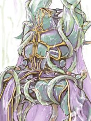 Rule 34 | 1990s (style), armor, cum, dissidia final fantasy, exdeath, final fantasy, final fantasy v, plant, tentacles, tentacles on male, vines