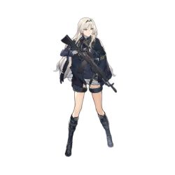 Rule 34 | 1girl, an-94, an-94 (girls&#039; frontline), assault rifle, black footwear, black gloves, black jacket, blue eyes, boots, brown background, closed mouth, copyright name, duoyuanjun, expressionless, eyes visible through hair, flipped hair, full body, gas mask, girls&#039; frontline, gloves, gradient background, gun, hairband, holding, holding weapon, jacket, jacket on shoulders, knee boots, knees, legs apart, long hair, long legs, long sleeves, looking away, looking to the side, mask, mask around neck, official art, open clothes, open jacket, pale skin, rifle, shadow, short shorts, shorts, sidelocks, standing, thigh strap, thighs, transparent background, trigger discipline, tsurime, weapon, white hair, white shorts