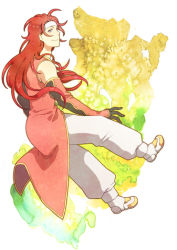 Rule 34 | 00s, 1boy, boots, full body, gloves, headband, long hair, male focus, red hair, smile, solo, tales of (series), tales of symphonia, white background, zelos wilder