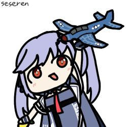 Rule 34 | 1girl, aircraft, airplane, animated, animated gif, azur lane, essex (azur lane), fighter (dungeon and fighter), food, fruit, jet, lemon, long hair, lowres, open mouth, seseren, twintails