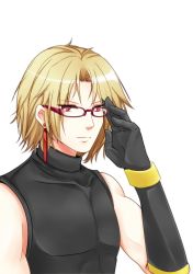 Rule 34 | 1boy, adelheid bernstein, bad id, bad pixiv id, bespectacled, bishounen, blonde hair, earrings, glasses, gloves, jewelry, male focus, red eyes, shironeko (gliffin cat), short hair, snk, solo, the king of fighters, transparent background