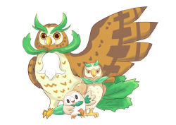 Rule 34 | artist request, bird, gen 7 pokemon, pokemon, rowlet, simple background, tagme, white background