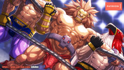 Rule 34 | abs, bara, capcom, character name, crossover, fatal fury, garou: mark of the wolves, griffon mask, king (tekken), leo (warzard), manly, mask, muscular, muscular male, namco, nipples, paid reward available, pectorals, snk, sweat, tekken, the king of fighters, tizoc, warzard, zelo-lee